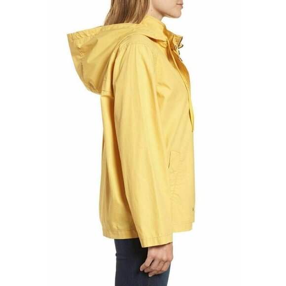 Caslon Women's Petite Yellow Short Techy Cotton Parka Size XXS - Picture 5 of 11